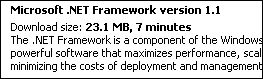 .Net Framework download from Windows Update