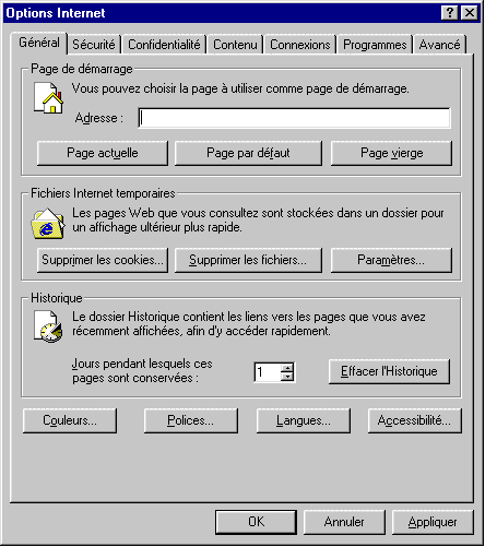 MSIE options