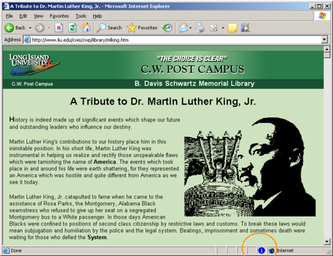 Positive labelling (QUATRO project). An icon appears after the page has loaded indicating the presence of a label