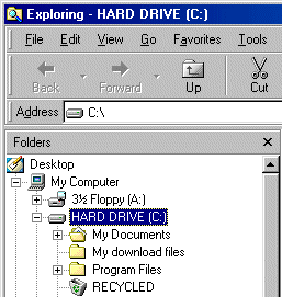 Highlight your hard drive (C)